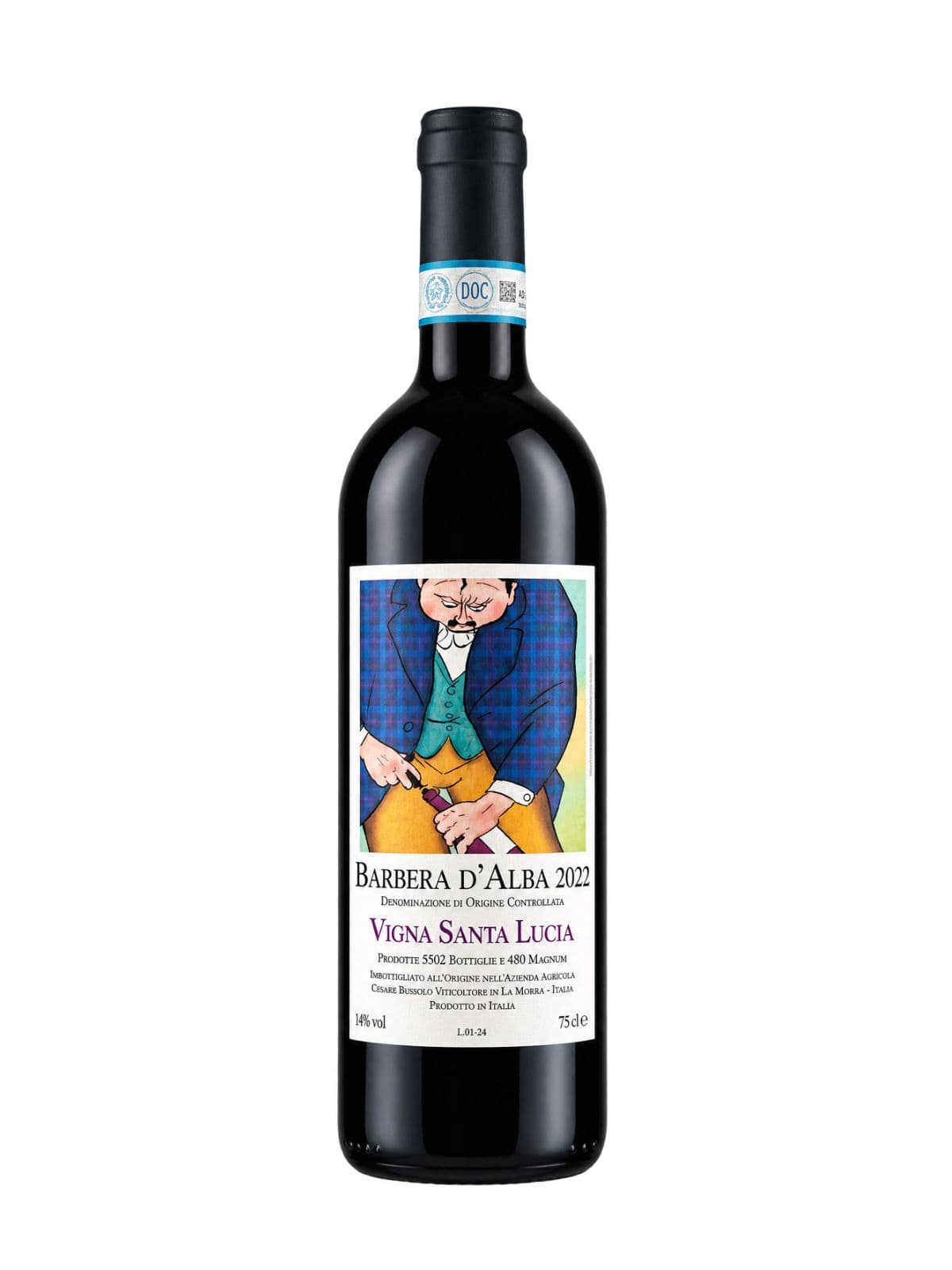 Fles Barbera d'Alba Santa Lucia